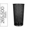 Paraguero metalico Q-Connect kf00829 rejilla color negro 26,5 diametro x 50 cm.