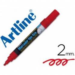 Rotulador Artline EPW-4 para pizarra tipo tiza Color Rojo bolsa 4 rotuladores