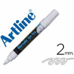 Rotulador Artline EPW-4 para pizarra tipo tiza color Blanco