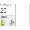 Etiquetas Adhesivas marca Q-Connect mate transparentes para ink-jet