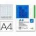 Recambio Liderpapel encolado Din A4 4 taladros 70gr cuadrícula 5mm verde