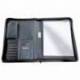 Portadocumentos tipo Carpeta Csp Negro con calculadora sin anillas