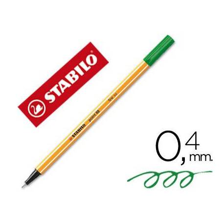 Rotulador Stabilo point 88/43 Color verde claro
