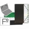 Carpeta clasificadora de plastico Pardo negro