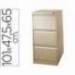 Archivador carpetas colgantes 3 cajones beige