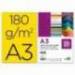 Cartulina Liderpapel amarillo a3 180 g/m2