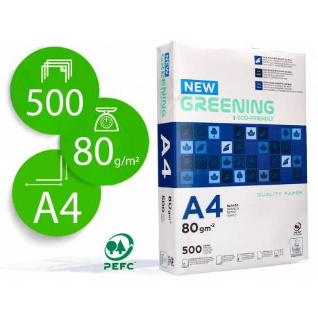 Papel Din A4 Greening 80gr 500 Hojas