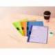 Carpeta dossier con pinza lateral Liderpapel 30 hojas Din A4 azul frosty