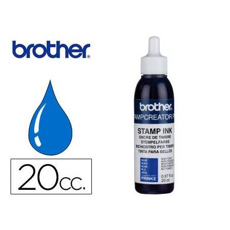 Tinta Brother Azul para sellos 20 cc