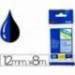 Cinta Brother TZE-531 12mm (ancho) x 8m (largo) laminada azul/negro