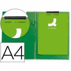 Portanotas plastico miniclip superior Q-Connect verde