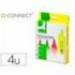 Rotuladores fluorescentes Q-Connect 4 colores