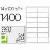 Etiquetas Adhesivas Q-Connect 99,1 x 38,1 mm