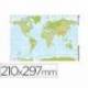 Mapa mudo Planisferio fisico