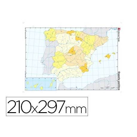Mapa mudo España politico