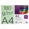 Cartulina Liderpapel verde a4 180 g/m2
