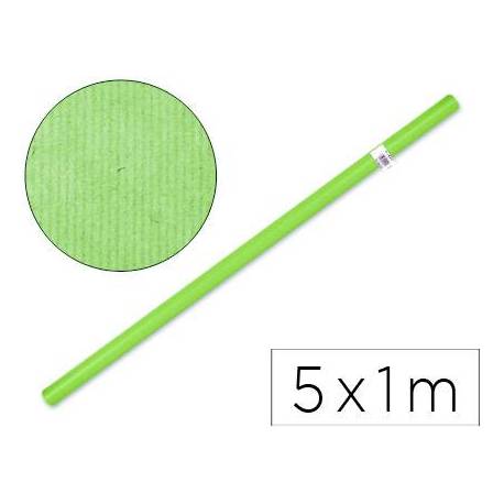 Bobina papel tipo kraft Liderpapel 65 g/m2 5 x 1 m verde
