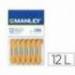 Lapices cera blanda Manley caja 12 unidades color ocre