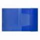 Carpeta lomo flexible con solapas Liderpapel Din A4 azul translucido