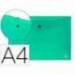 Carpeta sobre Liderpapel con cierre de broche verde
