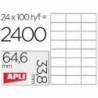 Etiquetas Adhesivas Apli 64,6 x 33,8 mm