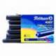 Tinta para plumas pelikan color azul real caja 6 cartuchos