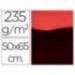 Cartulina metalizada Liderpapel color rojo 235 g7m2