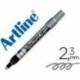 Rotulador Artline marcador permanente tinta metalica EK-900 color plata punta redonda 2.3 mm.