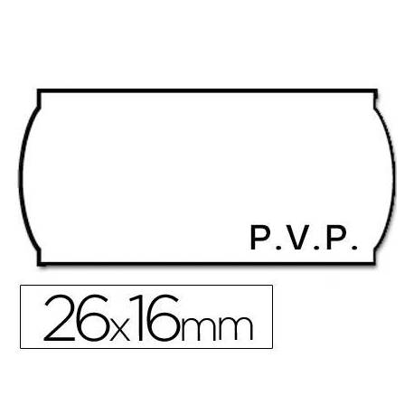 Rollo Etiquetas adhesivas Meto PVP 26 x 16