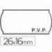 Rollo Etiquetas adhesivas Meto PVP 26 x 16