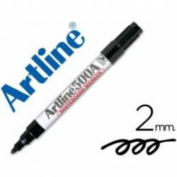 Rotulador Artline EK-500 punta redonda 2 mm recargable negro para pizarra