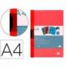 Carpeta dossier con pinza lateral Liderpapel 30 hojas Din A4 rojo