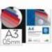 Tapa de Encuadernacion Polipropileno Liderpapel Din A3 Negro Opaco 0,5 mm pack 100 uds