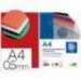 Tapa de Encuadernacion Polipropileno Liderpapel Din A4 rojo Opaco 0,5 mm pack 100 uds