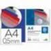 Tapa de Encuadernacion Polipropileno Liderpapel Din A4 azul Opaco 0,5 mm pack 100 uds