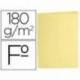 Subcarpeta de cartulina Liderpapel tamaño folio color Amarillo pastel 180g/m2