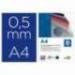Tapa de Encuadernacion Polipropileno Liderpapel DIN A4 Color Azul 0,5 mm pack 100 uds