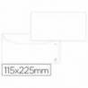Sobre liderpapel blanco 115x225 mm solapa engomada papel offset 80 gr caja de 500 unidades.