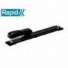 GRAPADORA RAPID E15 METALICA BRAZO LARGO CAPACIDAD 20 HOJAS USA GRAPAS 24/6 Y 26/26 NEGRO