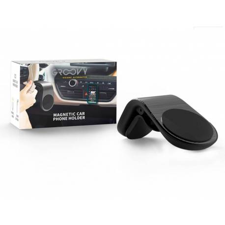 SOPORTE PARA MOVIL GROOVY COCHE UNIVERSAL MAGNETICO GRIS OSCURO