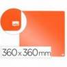 PIZARRA MARCA NOBO MAGNETICA PARA EL HOGAR COLOR NARANJA 360X360 MM