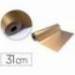 PAPEL DE REGALO BASIKA METALIZADO COLOR ORO BOBINA 31x80 CM