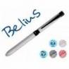 BOLIGRAFO MARCA BELIUS ZURICH 3 EN 1 CUERPO PLATEADO TINTA NEGRA Y ROJA PORTAMINAS 0,5 MM EN ESTUCHE