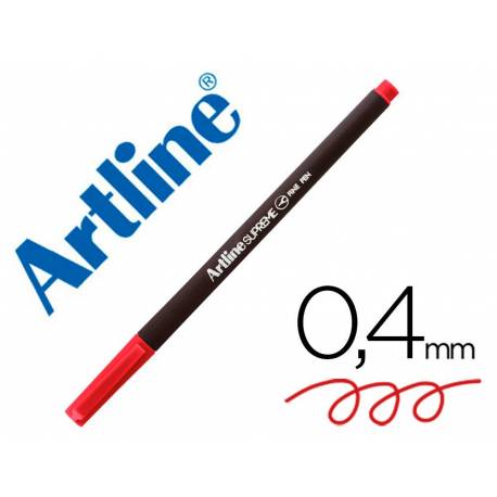 ROTULADOR ARTLINE SUPREME EPFS200 FINE LINER PUNTA DE FIBRA COLOR ROJO 0,4 MM
