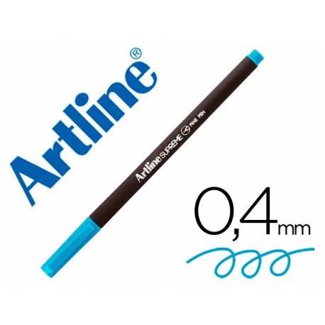 ROTULADOR ARTLINE SUPREME EPFS200 FINE LINER PUNTA DE FIBRA COLOR AZUL CLARO 0,4 MM