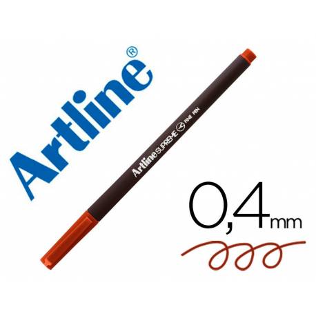 ROTULADOR ARTLINE SUPREME EPFS200 FINE LINER PUNTA DE FIBRA COLOR MARRON 0,4 MM