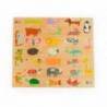 PUZLE MARCA ANDREUTOYS DOMINO ANIMALES MADERA 28 PIEZAS