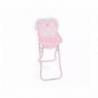 TRONA CON BANDEJA MARCA CARLOTA COLOR ROSA 330X260X600 MM