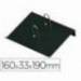 PORTACALENDARIO PLASTICO MARCA FAIBO PARA BLOC BUFETE 100% RECICLABLE COLOR NEGRO 160X33X190 MM