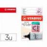 ROTULADOR MARCA STABILO BOSS MINI PASTEL LOVE ESTUCHE DE 3 UNIDADES PIZCA DE MENTA/RUBOR ROSA/TOQUE DE TURQUESA